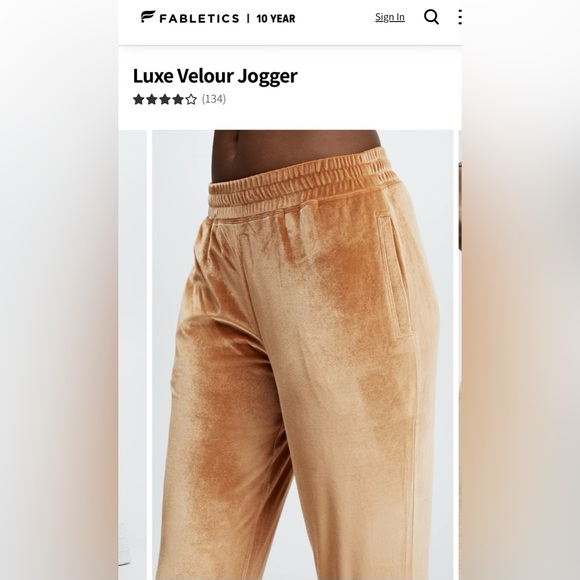 Fabletics 3X Velvet Joggers - Picture 4 of 10
